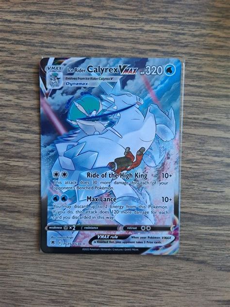 Ice Rider Calyrex Vmax CSR TG Trainer Gallery Pokemon Card Hobbies