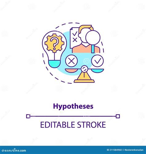 Hypotheses Concept Icon Stock Vector Illustration Of Testable