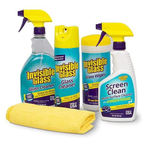 Invisible Glass Home Glass Spray Cleaning 5 Piece Kit