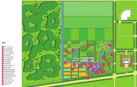 总平面图 现代农业园区规划 图片