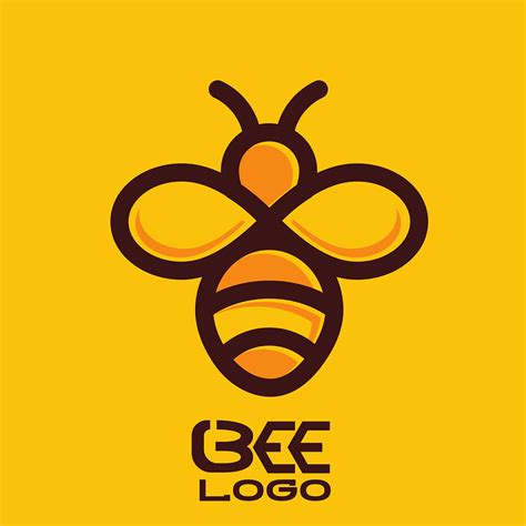 bee logo icon royalty  vector graphic pixabay