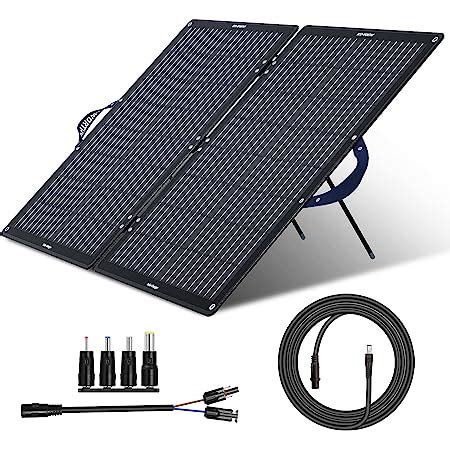 Eco Worthy W Panneau Solaire Portable Monocristallin Pliable Pour