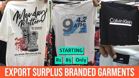 Cheapest Export Surplus Branded Garments 90 Off Starting Rs 85 Only