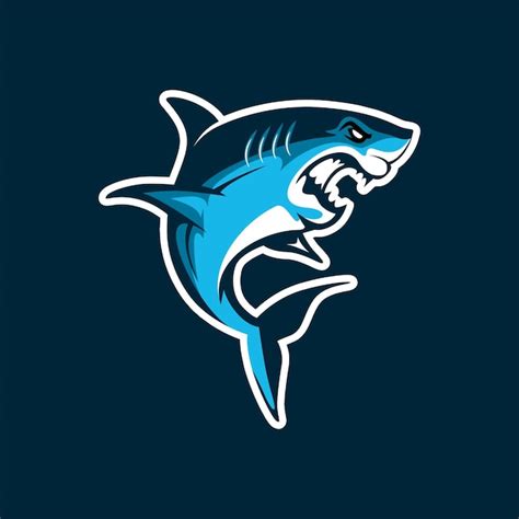 Premium Vector Vector Shark Mascot Logo Design