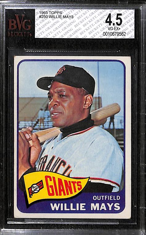 Lot Detail Lot Of 2 1965 Topps Baseball Cards Willie Mays Sandy