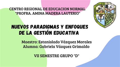 Nuevos Paradigmas Y Enfoques De La Gesti N Educativa Youtube