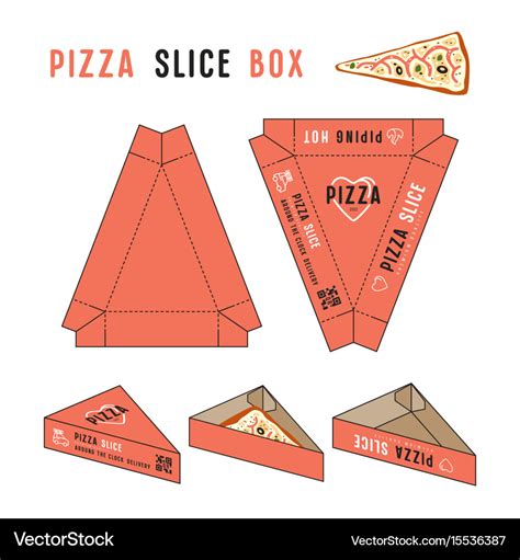 Stock Design Of Box For Pizza Slice Royalty Free Vector