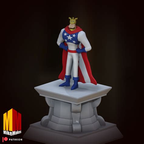 3D file Major Glory Dexter’s Lab Justice Friends Statue STL・3D print ...