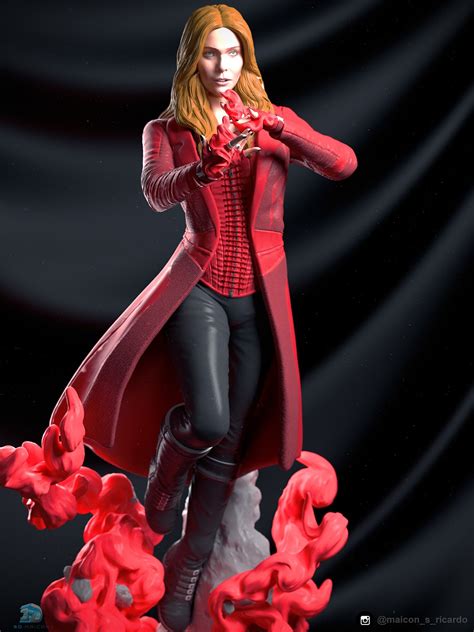 Scarlet Witch Pose 2 From Marvel Specialstl