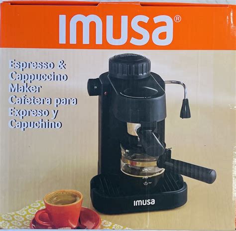 Imusa 4 Cup Electric Espresso Cappuccino Maker 800 Watts Black 94046182028 Ebay