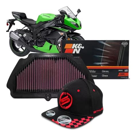 Filtro De Ar Esportivo K n Zx 6r 09 A 23 E Zx 6r 636 Boné