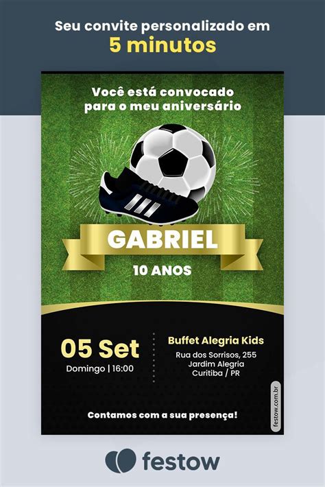 Artes Convite Futebol Gr Tis Para Editar E Imprimir Aventure Se