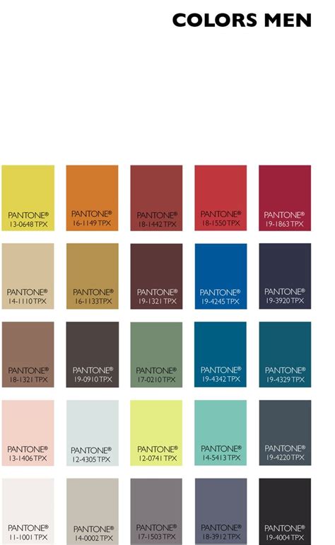 Lenzing Mens Aw Colour Palette