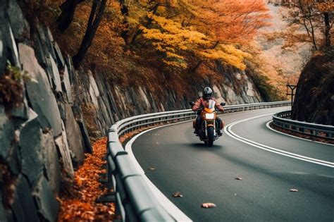 Road Trip Por Las Carreteras En Moto Foto Premium