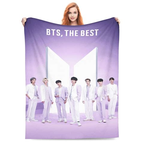 Bts Kpop Throw Blanket Bts Merch Fuzzy Soft Fleece Blanket Different