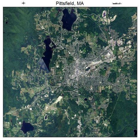 Aerial Photography Map of Pittsfield, MA Massachusetts