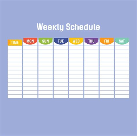Weekly Work Schedule - 10 Free PDF Printables | Printablee | Schedule ...