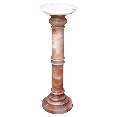 Antique Italian Marble Corinthian Column Sculpture Display Pedestal