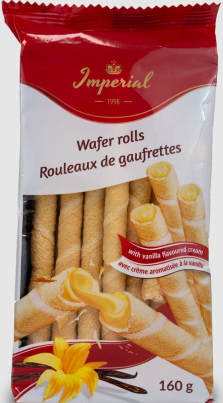 Imperial Wafer Rolls W Vanilla Edelweiss Imports