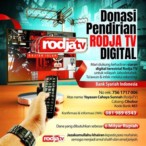 Donasi Pendirian Rodja Tv Digital Informasi Rodja