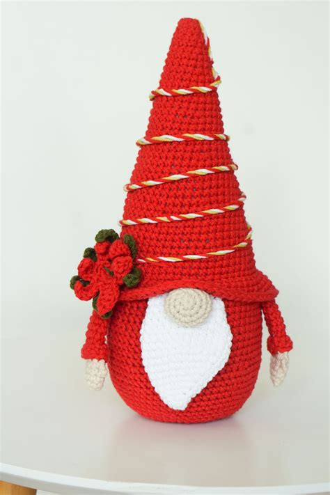 Crochet Patterns Christmas Flower Gnome Gnome Amigurumi Etsy