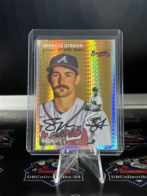 Topps Chrome Platinum Anniversary Spencer Strider Prizm Braves