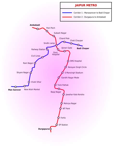 Jaipur Metro – Metro maps + Lines, Routes, Schedules