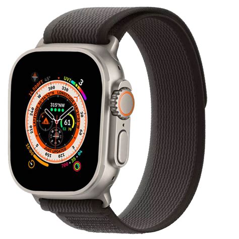 Pasek Do Apple Watch Mm Mm Mm Regulowany Nylon Czarny