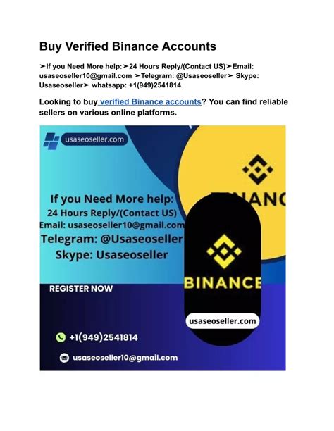 PPT Buy Verified Binance Accounts PowerPoint Presentation Free