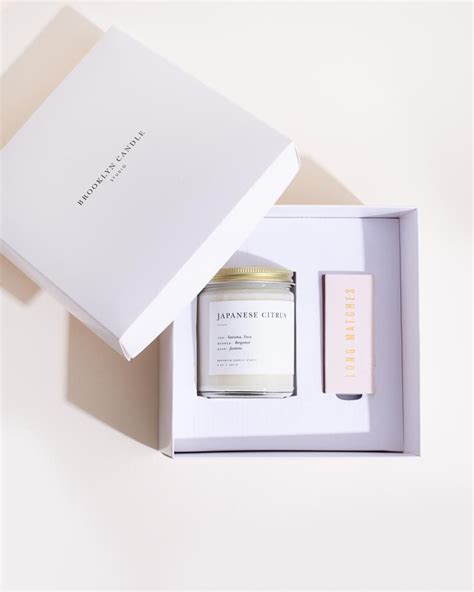 Minimalist Candle Matchbox Gift Set Palo Santo Minimalist Brooklyn