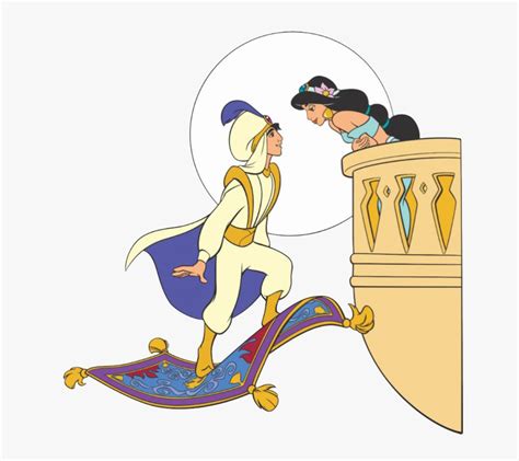 Balcony Aladdin Jasmine Clipart - Aladdin And Jasmine On The Balcony ...