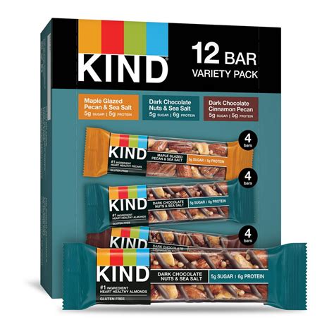 Kind Bars Variety Pack Nuts And Spices Gluten Free 1 4 Oz 12 Snack Bars