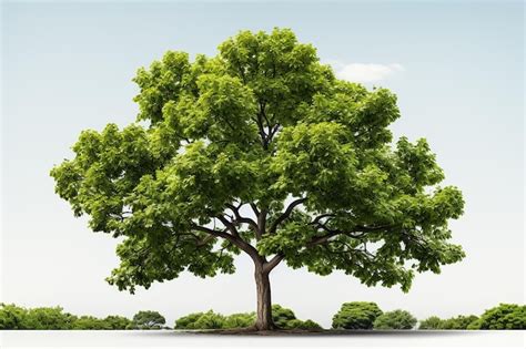Premium Photo | Single Green Tree on Transparent Background with ...