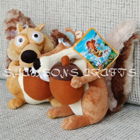 Ice Age 3 Squirrels 7" Scrat Scratte Pair Plush Doll | WantItAll