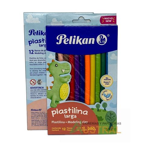 Plastilina Pelikan x 12c larga Librería y Papelería Austral