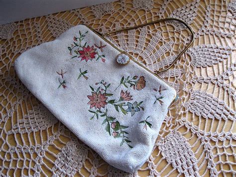 Beaded Needlework Purse Spritzer Fuhrmann France S Etsy