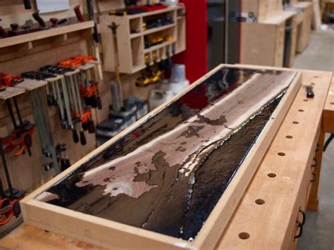 How To Build A Live Edge Epoxy Resin Reverse River Table Crafted