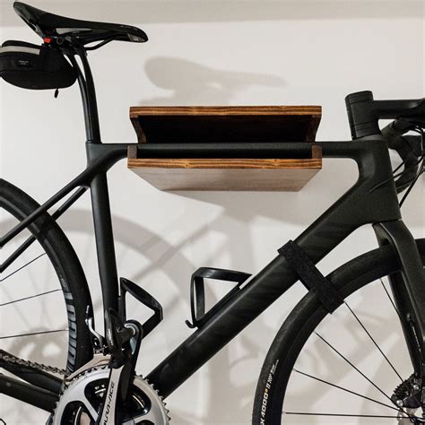 Wooden Bicycle Wall Mount Rack bike Hangershelfbicycle Storagefloating ...