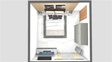 Quarto De Eduarda Planta 3D Mooble Henn