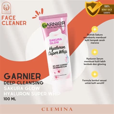 Garnier Sakura Glow Hyaluron Super Whip Foam Ml Face Wash Facewash