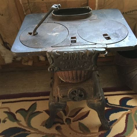 Antique Snap No 8 Laundry Pot Belly Wood Stove ~ Excellent Stoves For Sale Wood Antique Stove