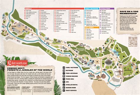 Fort Worth Zoo Map and Brochure (2015 - 2023) | ThemeParkBrochures.net