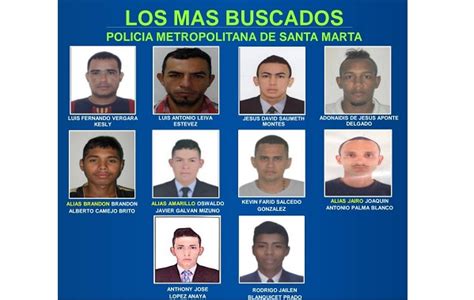 Esta es cartel de los más buscados en Santa Marta Canal CampoTV