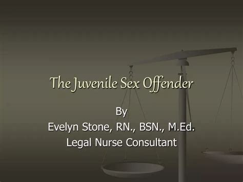 Ppt The Juvenile Sex Offender Powerpoint Presentation Free Download Id1183355