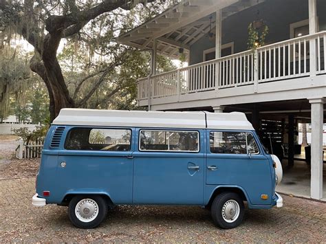 Volkswagen Transporter Bus Van Blue Rwd Manual Riviera Camper