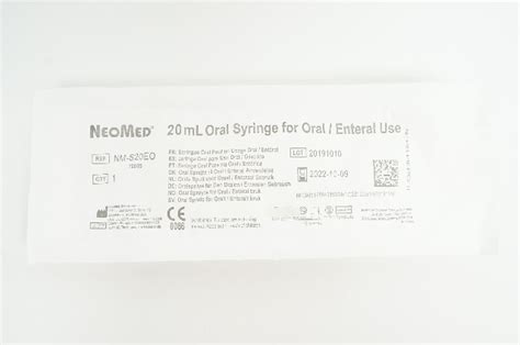 Neomed Nm S20eo 20ml Oral Syringe For Oral Enteral Use