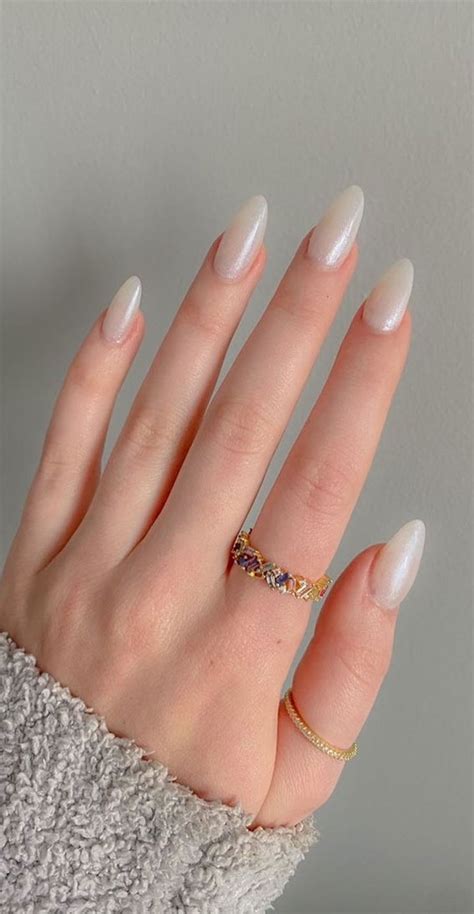 Glazed Donut Nails Summer Nail Trend Pearly Glazed Donut