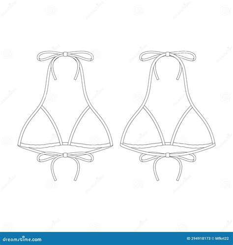 Triangle Bikini With Boobs Stock Image CartoonDealer 107149651