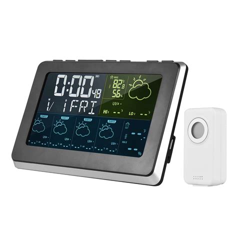 Tuya Wifi Smart Lcd Weather Station App Control Digital Indoor Outdoor