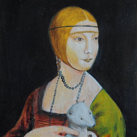 Study Leonardo da Vinci NEW The Lady With the Ermine - Ayuschka